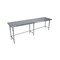 Bk Resources Stainless Steel Work Table With Open Base, Plastic Feet, 96"Wx30"D SVTOB-9630 - alternate 1